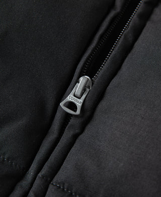 1970s Vintage Quilted Padded Vest - Black