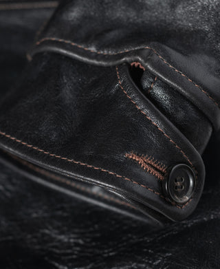 Lot 339 1920s Horsehide Leather Brakeman Coat