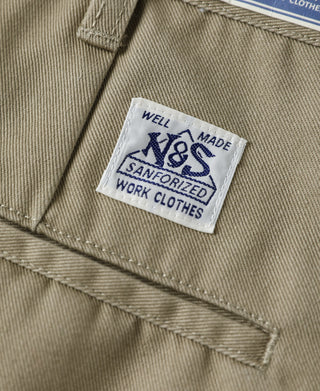 1970s Straight-Leg Work Pants - Khaki