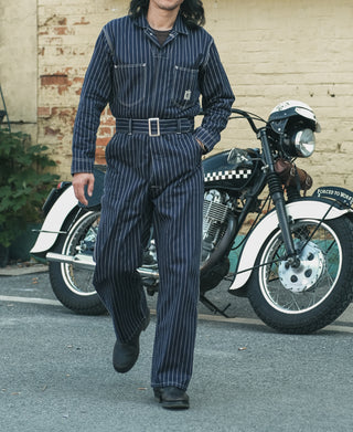 Lot 951 1950s Mechanic Coveralls Jumpsuit - Navy