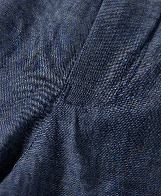 1930s Double-Pleated Chambray Pants