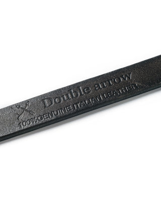 Natural Brass Buckle Full-Grain Cowhide Belt - Brown