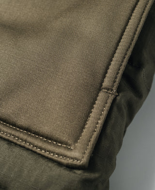 Box Quilted Down Liner Jacket - Olive