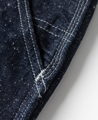 Slub Pearl Yarn Indigo Denim Carpenter Pants