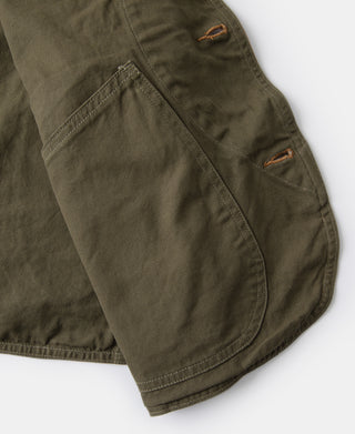 1930s Canvas Game Pockets Vest - Ginger