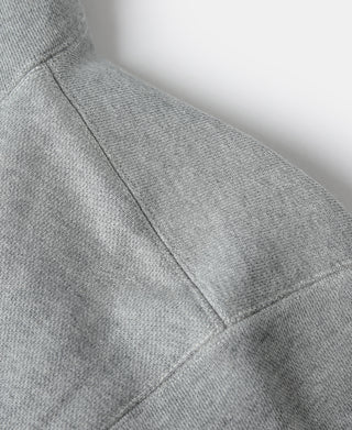 1950s Wind Shield Full-Zip Thermal Hoodie - Gray