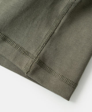 Vintage Long Sleeve Henley Shirt - Light Olive