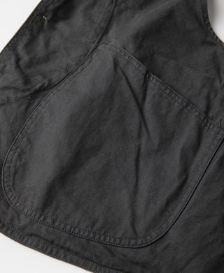1930s Canvas Game Pockets Vest - Dark Green