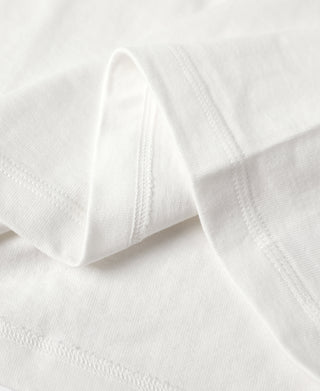 1930s Slanted Pocket Tubular T-Shirt - White