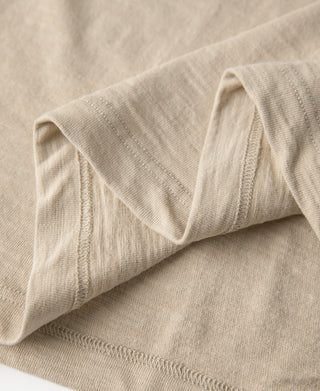 10.5 oz Cotton Tubular Gusset T-Shirt - Sand