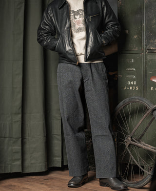 1940s Covert Salt & Pepper Trousers