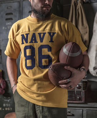 US Naval Football T-Shirt - Yellow