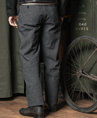 1940s Covert Salt & Pepper Trousers
