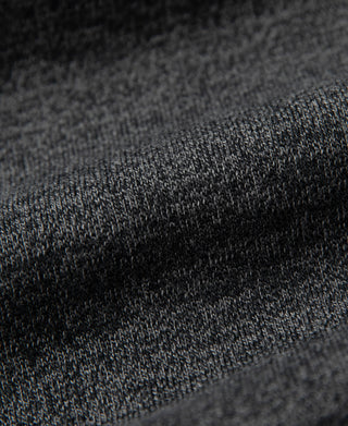 fabric detail of 1950s Jersey Knit Short Sleeve Crewneck T-Shirt in Dark Gray
