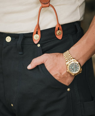 Heavy Duty Canvas Double Knee Pants - Navy