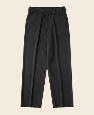 Western Rockabilly Frisco Trousers in Black