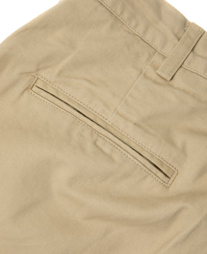 1930s IVY Style Double Pleated Chino Trousers - Khaki | Bronson