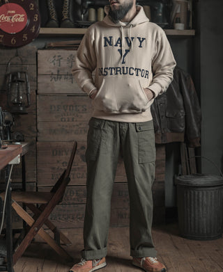 21 oz Navy Yard Instructor Reverse Weave Hoodie - Apricot