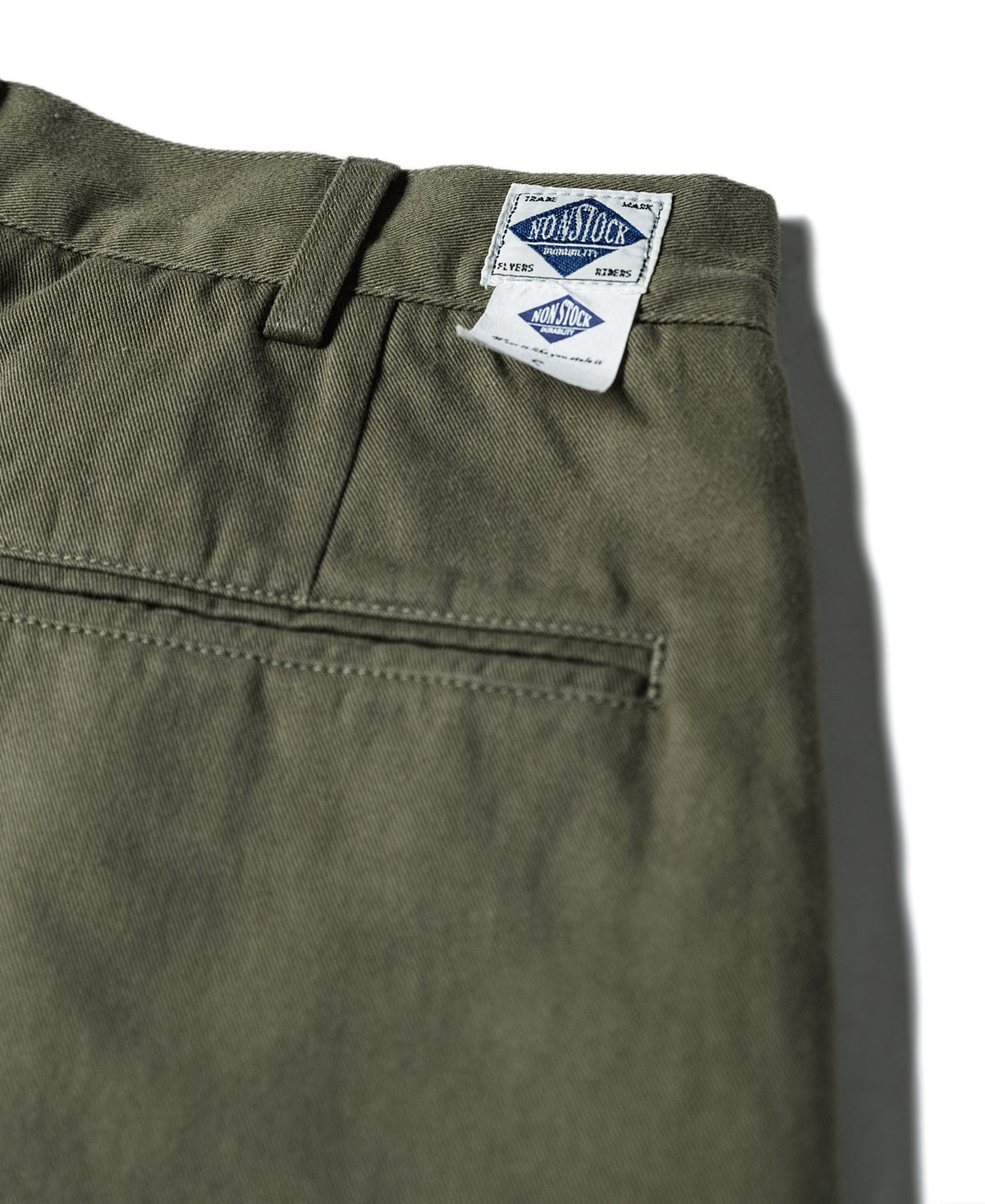 Classic Straight Leg Double Pleated Shorts - Olive