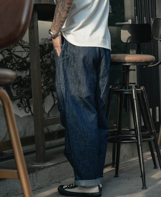 Loose Climbers' Pants - Denim Blue