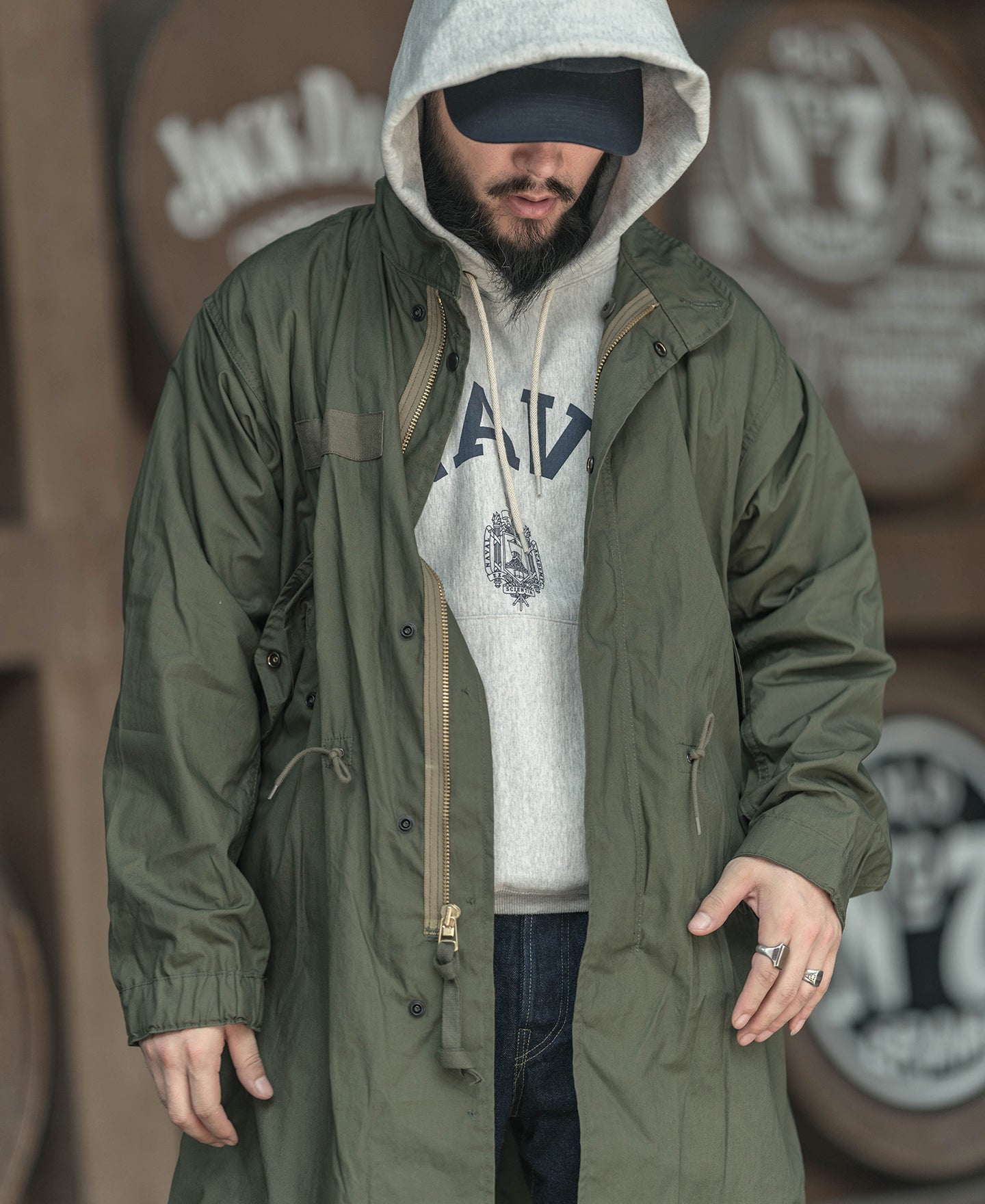 fifth general store ブリーチ加工 米軍M65 モッズコートSizing