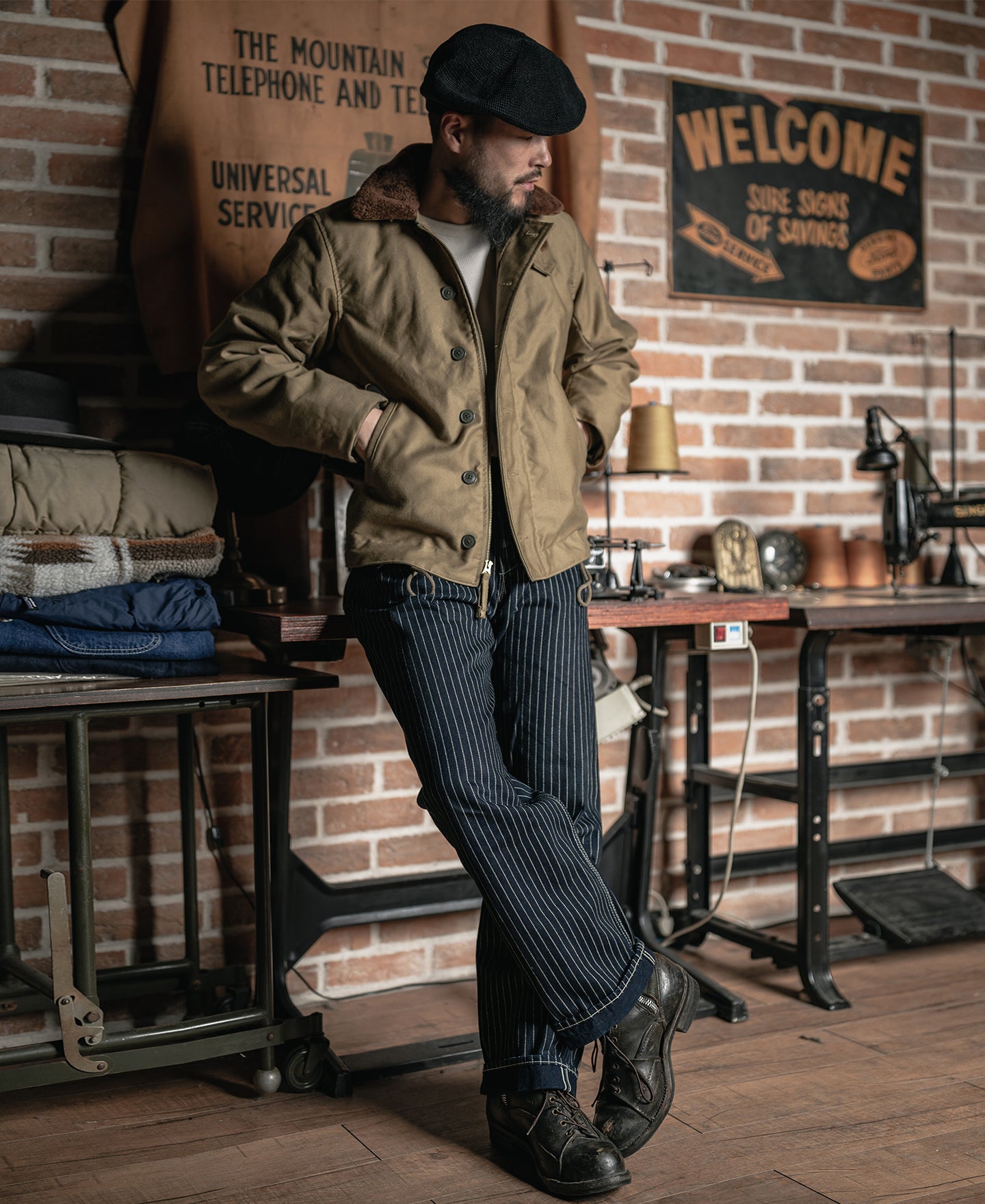 WWII Early Model Submarine N-1 Woolen Deck Jacket Bronson