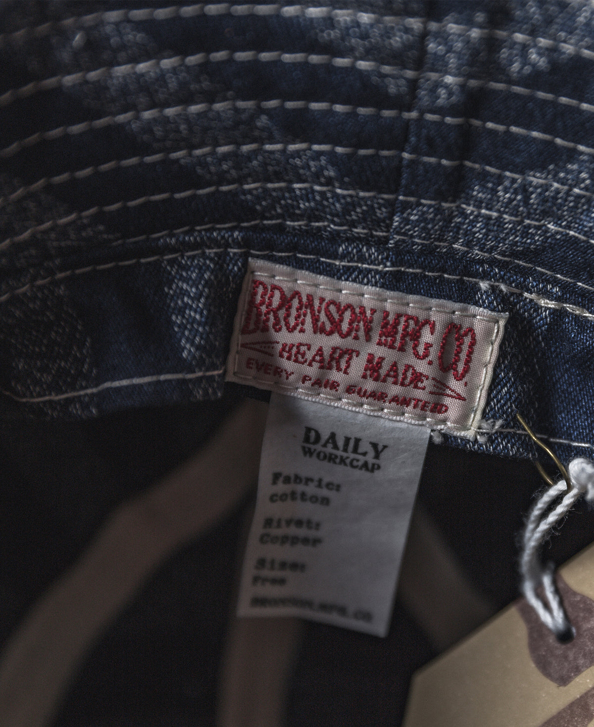 13 oz Selvedge Denim Stripe Bucket Hat