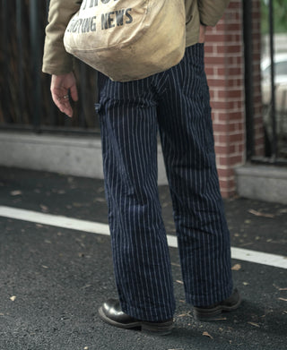 Lot 952 HBT Striped Mechanic Pants - Navy