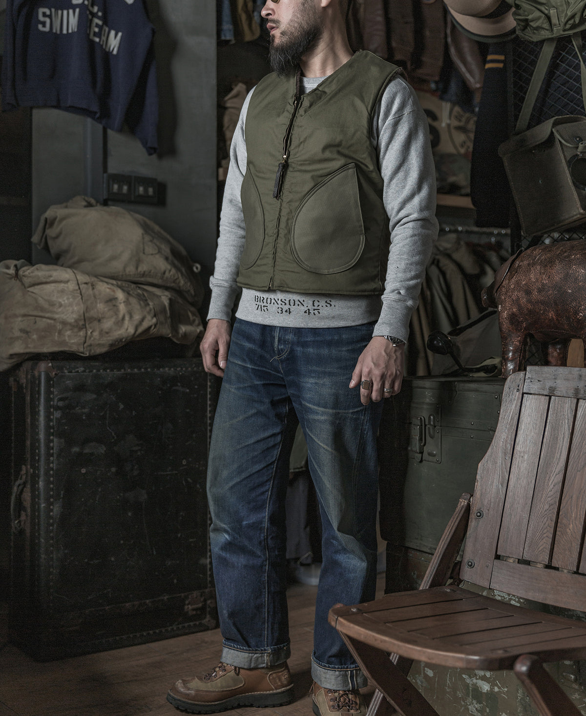 WWII USN Wool Deck Vest
