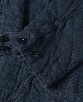 Cotton and Linen-Blend Quilted Padded Chore Jacket