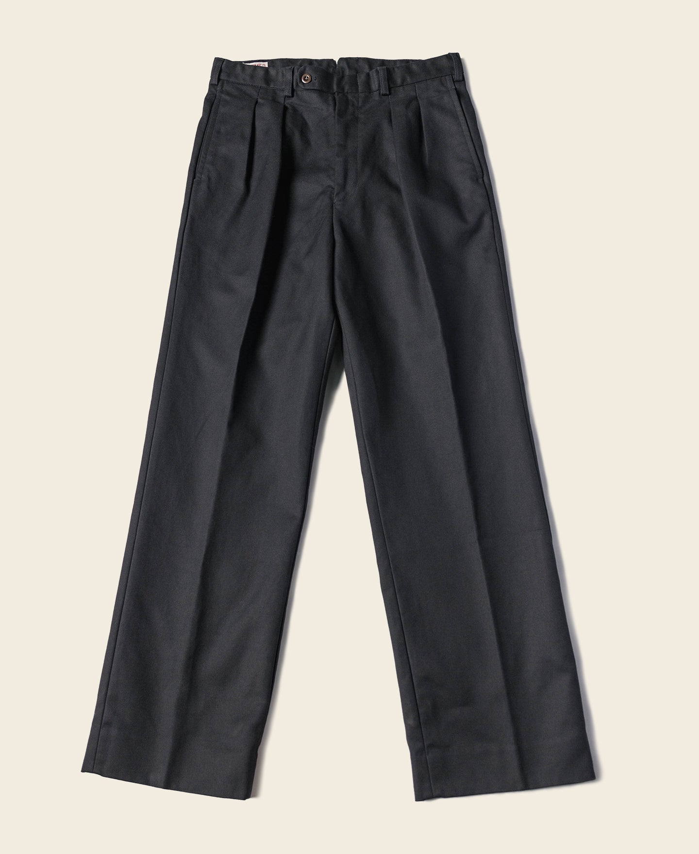 Lot 962 1960s 15 oz Cotton Black Double Pleated Pants