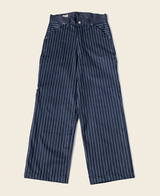 Lot 952 HBT Striped Mechanic Pants - Navy