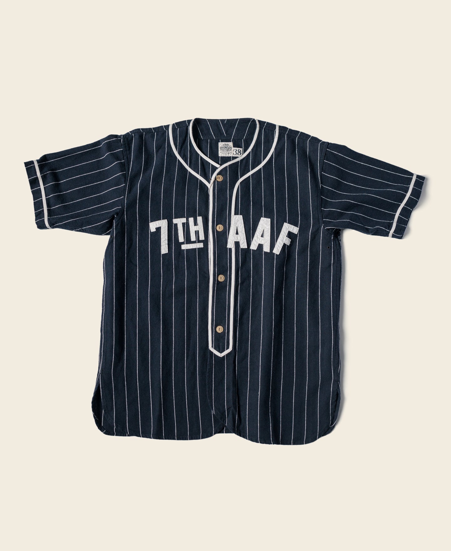 1940s WWII Military Baseball Shirt - 7th AFF