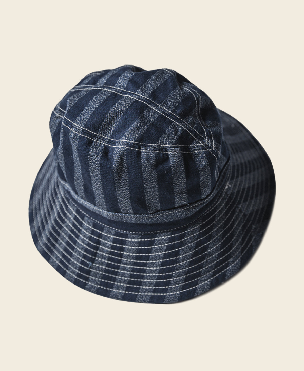 13 oz Selvedge Denim Stripe Bucket Hat