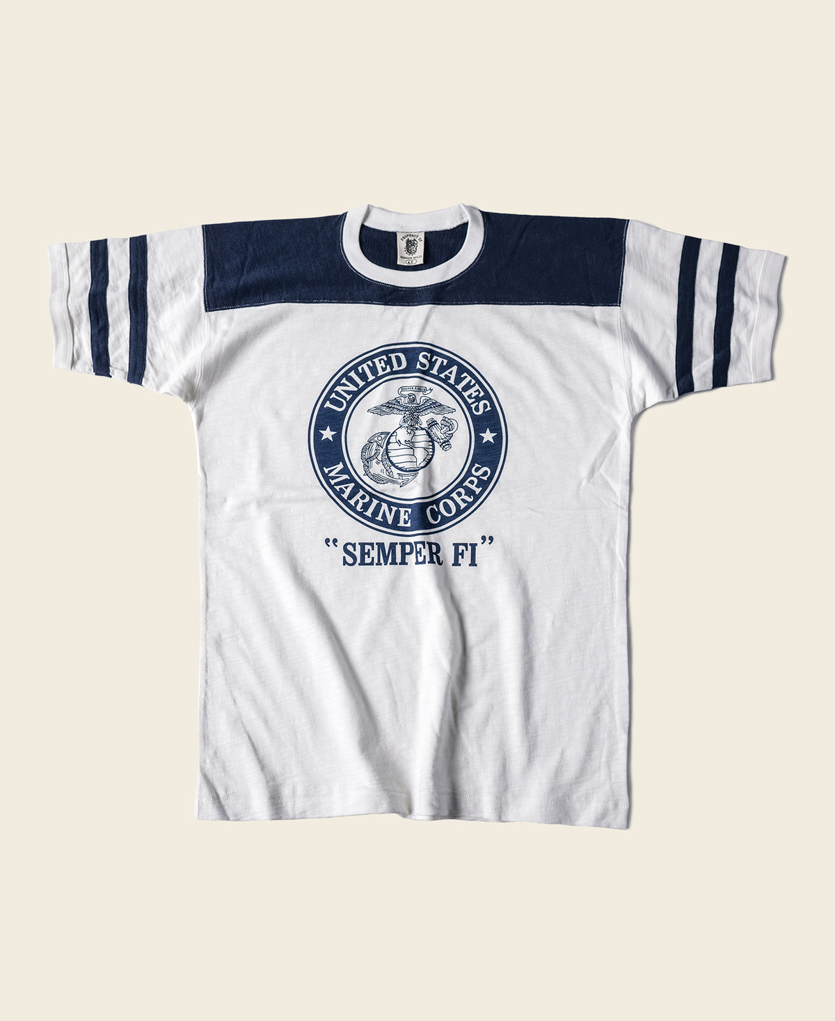 1970s USMC Semper Fi Print Athletic T-Shirt