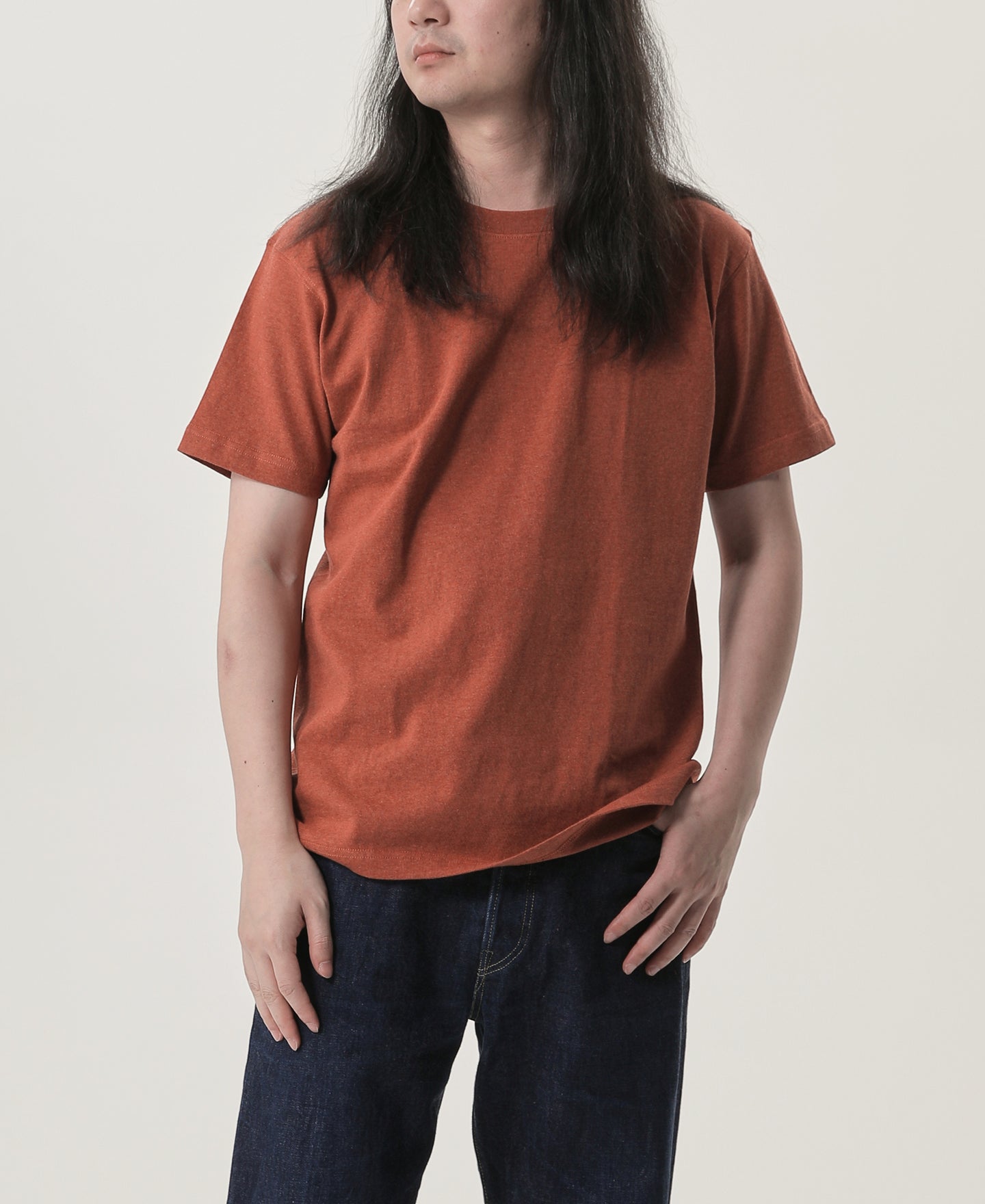 9 oz US Cotton Ring-spun Tubular T-Shirt - Orange Red | Tube Tee