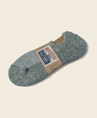 Colored Cotton No Show Socks - Sage Green