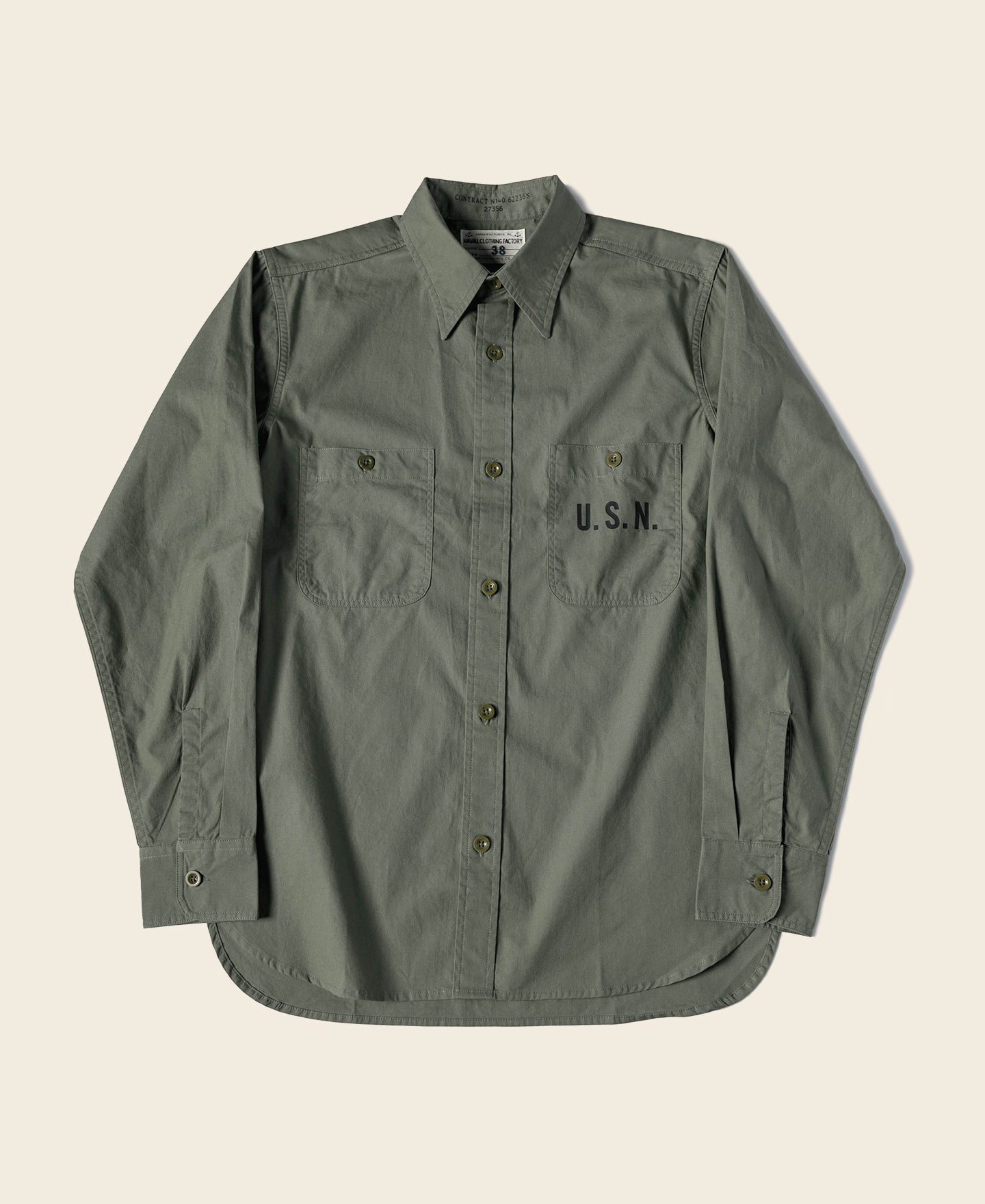 WWII U.S.N. N-3 Utility Shirt | 6.5 oz Plain Cotton | Bronson