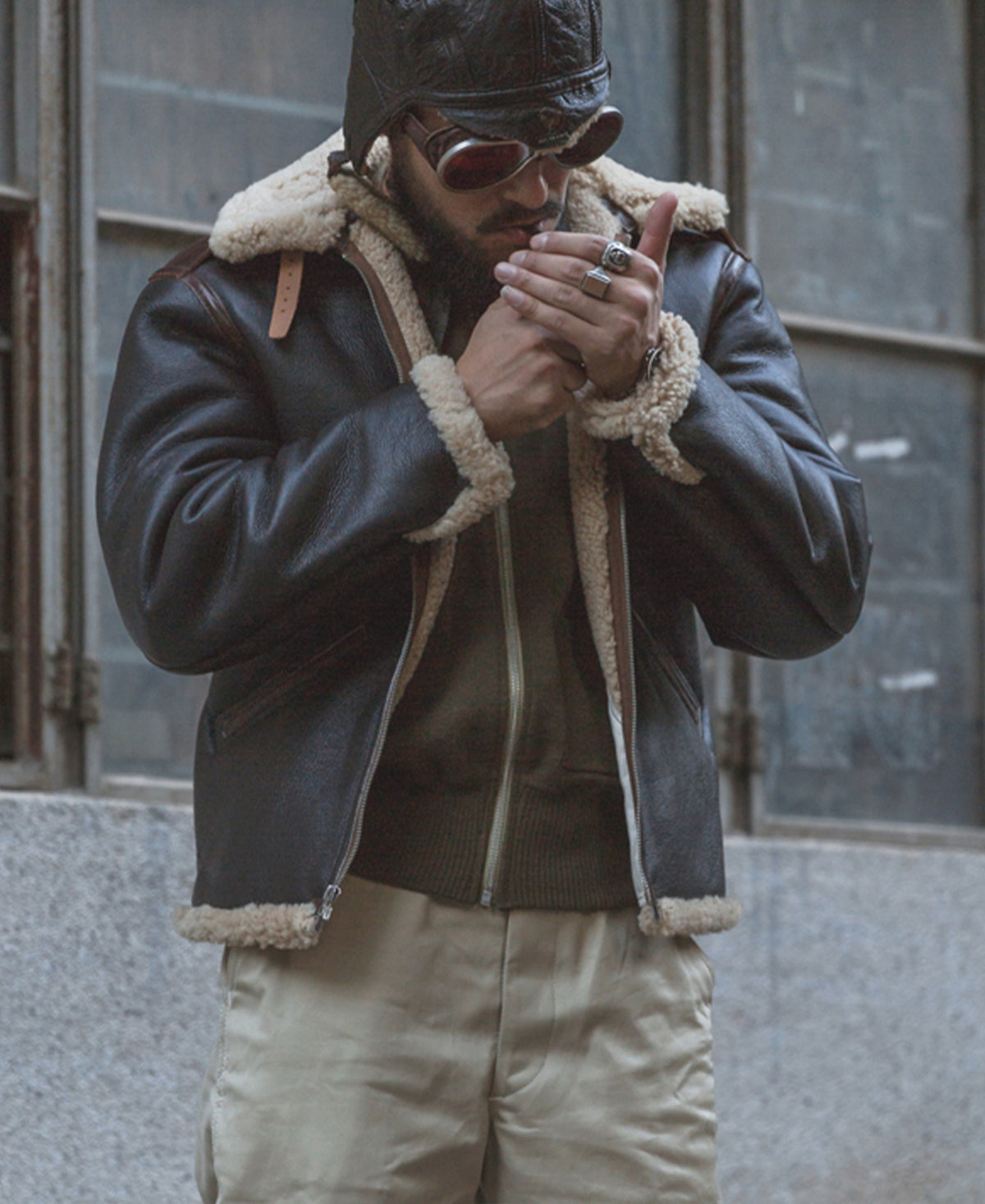 USAAF B-6 Flight Jacket | Leather Flying Bomber Jacket | Bronson