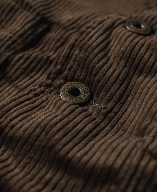 1930s Corduroy Hunting Vest - Dark Brown