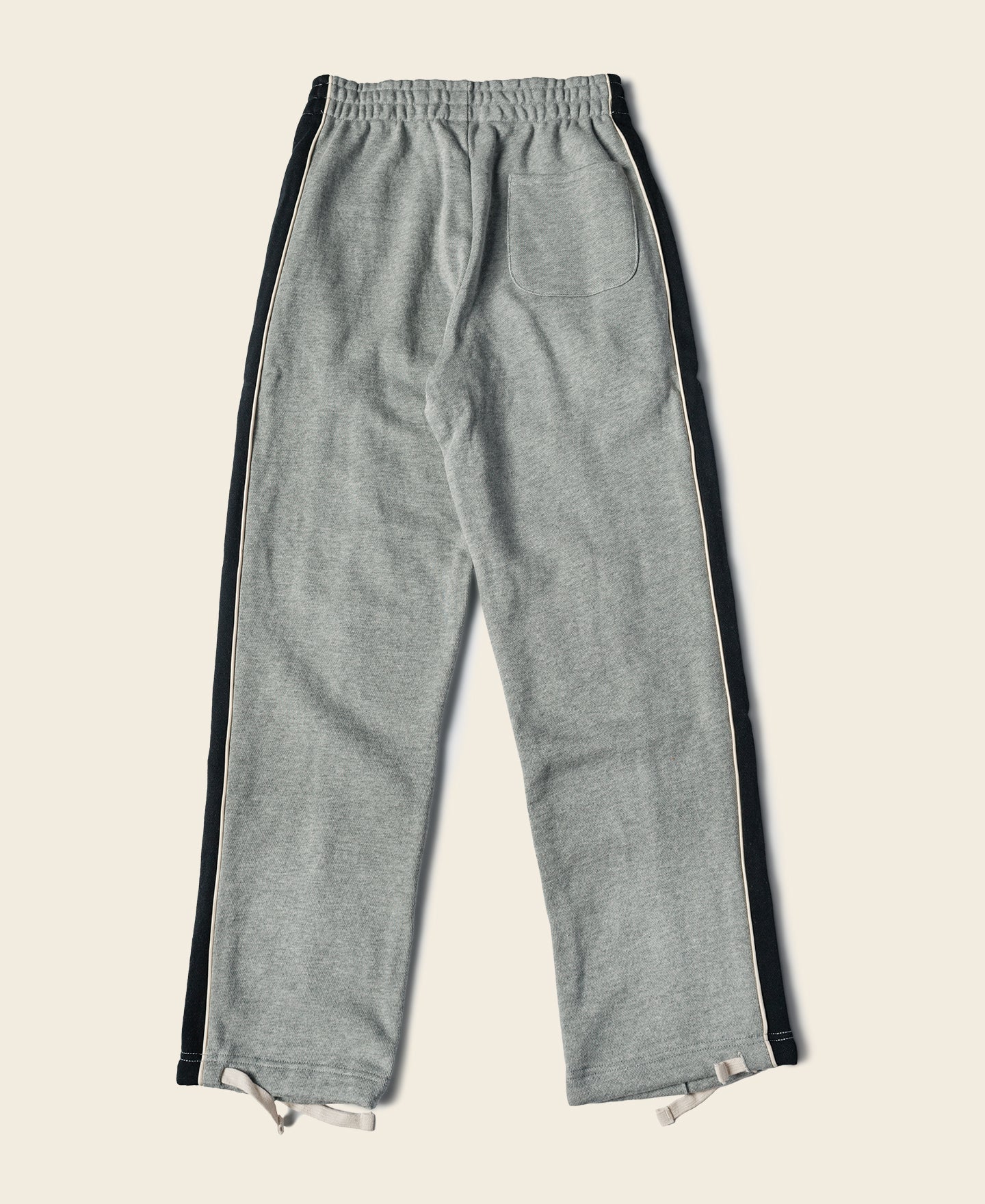 Classic Straight-Leg Striped Logo-Embroidered Cotton-Terry Sweatpants - Gray