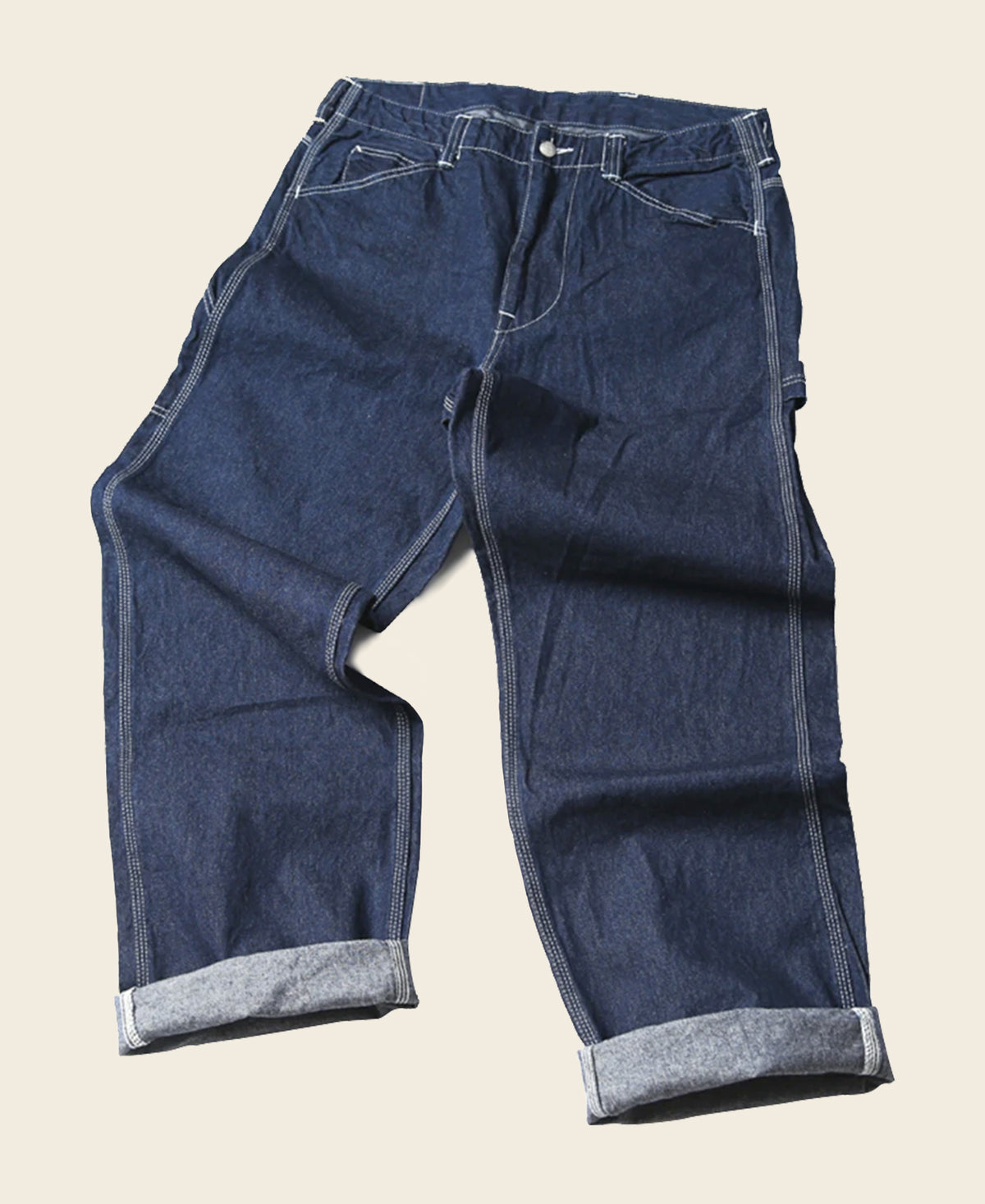 Basic Denim Worker Overall Pants
