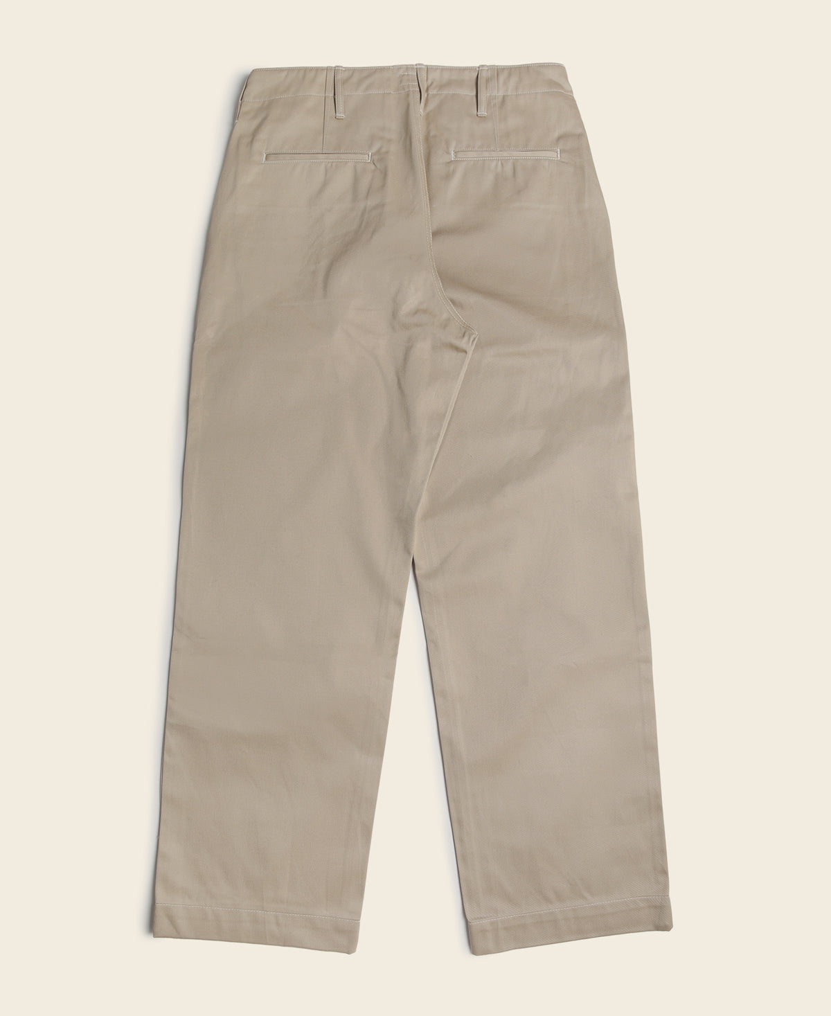 1950s US Army 14 oz Officer Chino Trousers - Khaki
