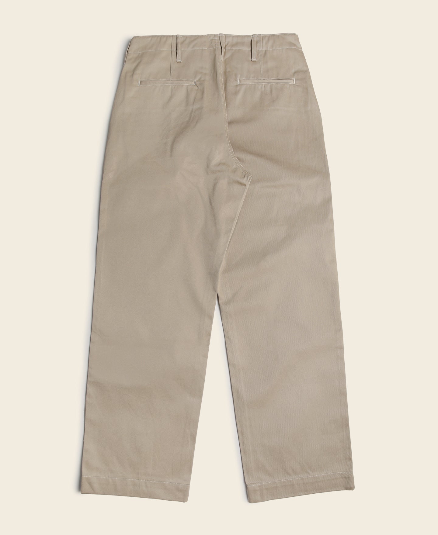 1950s US Army 14 oz Officer Chino Trousers - Khaki | Bronson