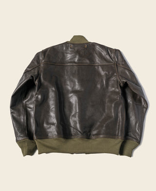 USAAF Type A-1 Leather Flight Jacket - Dark Brown