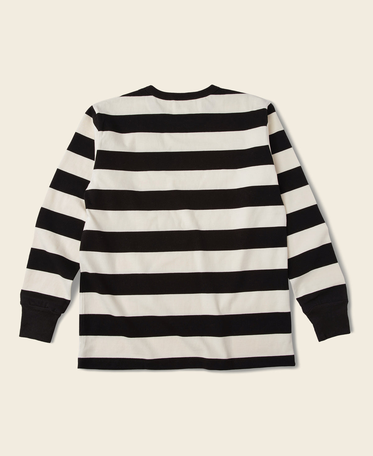 9 oz Wide Striped Long Sleeve T-Shirt