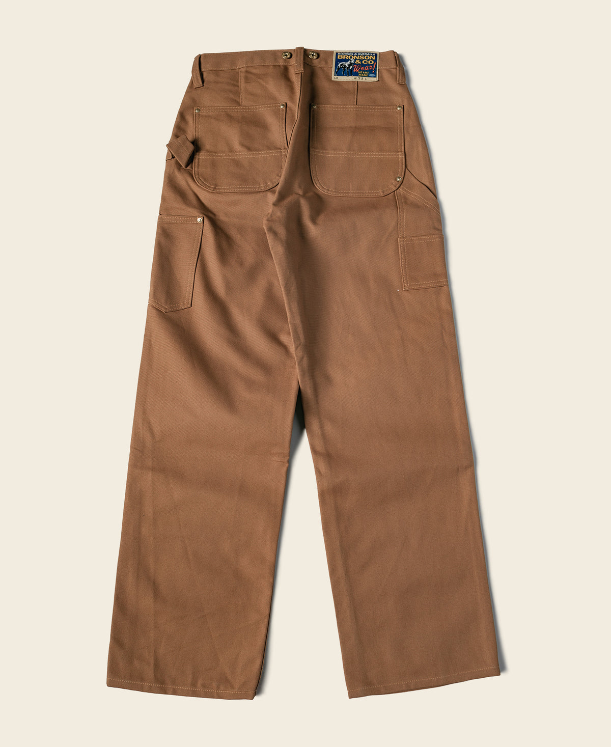 Bronson 1873 Duck Canvas Work Pants Vintage Workwear Trousers High Waist  Selvage | eBay