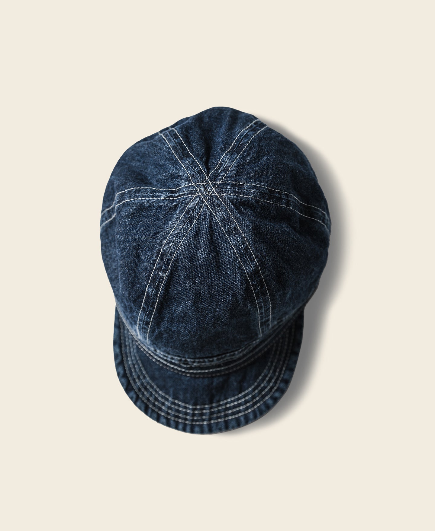 blue denim cap