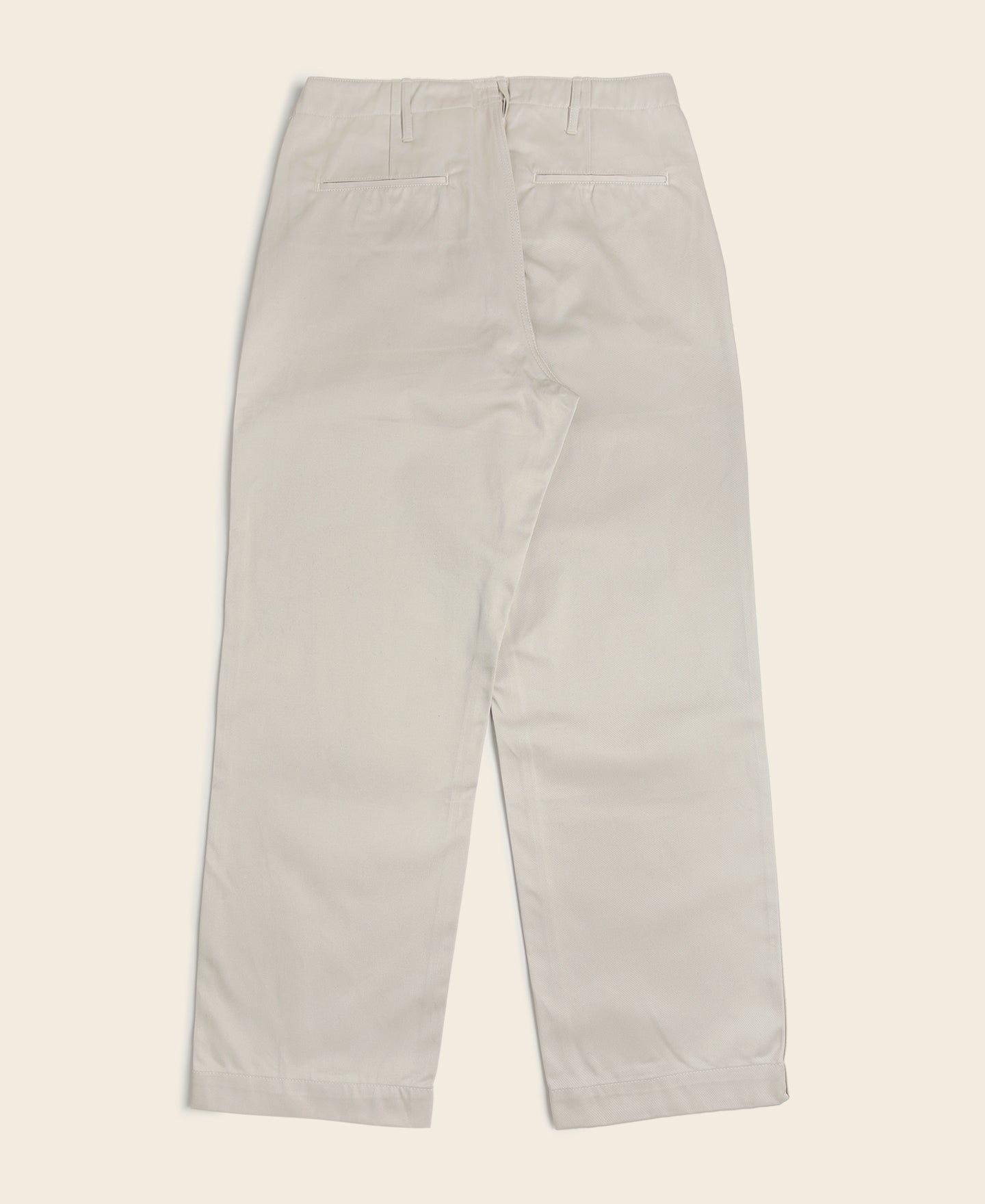 1950s US Army 14 oz Officer Chino Trousers - White | Bronson