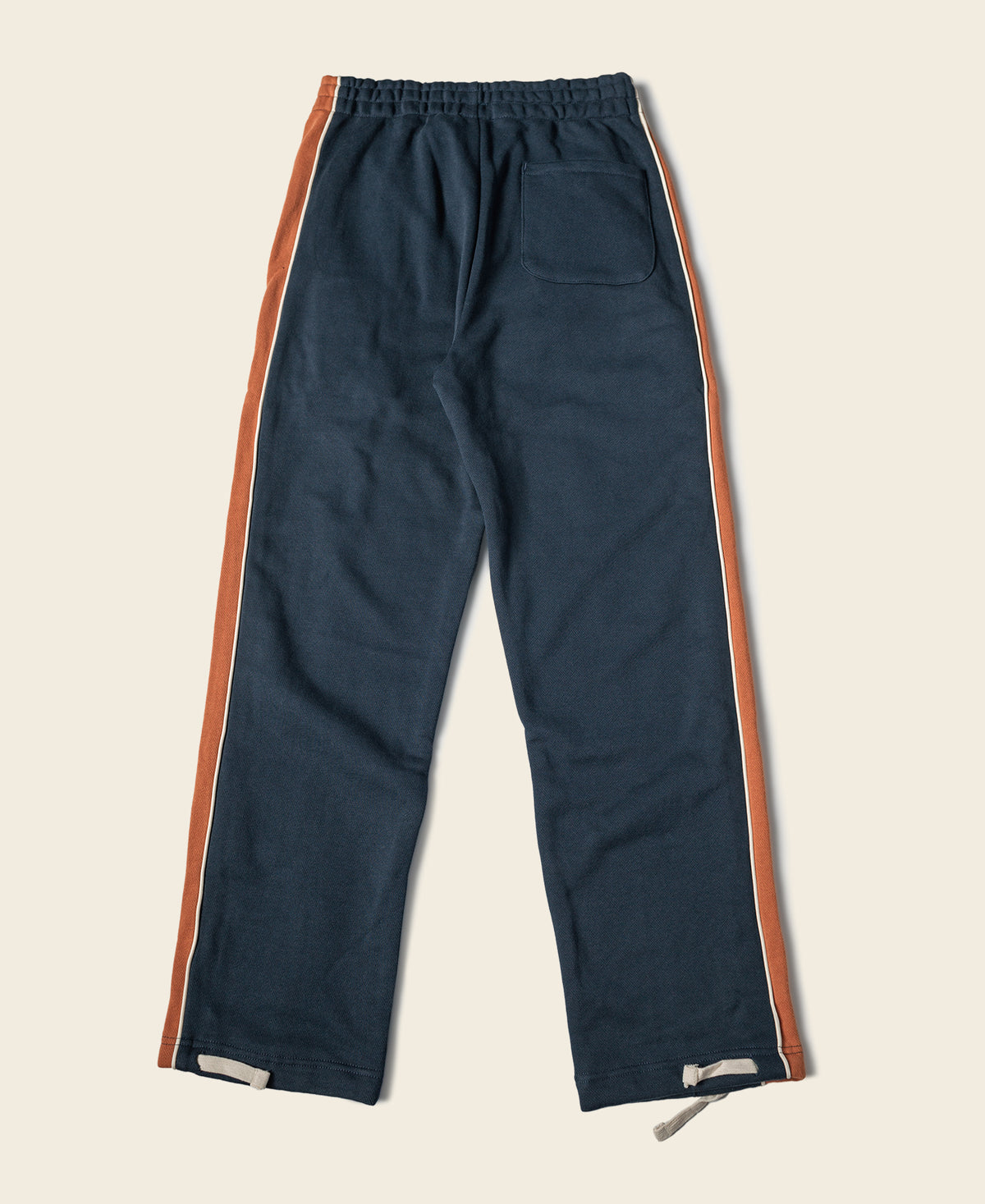 Classic Straight-Leg Striped Logo-Embroidered Cotton-Terry Sweatpants - Navy